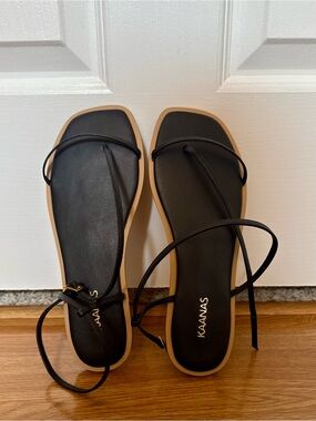 Kaanas Alayta Square-Toe Sandals